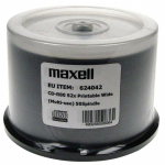 CD-R Diskas - MAXELL 700MB 52x 80min 50vnt Spindulys Spausdinimui