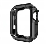 Mink&scaron;tas ir tvirtas laikrodžio dėklas, skirtas &bdquo;Apple Watch 41 mm&ldquo; (7 / 8 / 9 serija) &ndash; juodas