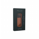 Dėklas - Mujjo Full Leather Case MagSafe iPhone 17 Pro Brown