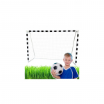 LEAN Žaislų futbolo treniruočių vartai su kvadratiniu rėmu 300x200x110cm