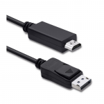 &bdquo;Qoltec DisplayPort v1.2&ldquo; ki&scaron;tukas, HDMI ki&scaron;tukas, 5K, 1 m
