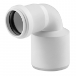 Vidaus kanalizacijos redukcinė alkūnė HTplus &Oslash;32 / 50 mm balta