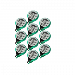 10 vnt. sagos formos baterijų, 1 tipo/V40H, 2 kontaktų, skirtų modeliams, saulės lempoms ir kt. - 40 mAh 1,2 V NiMH