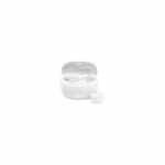 Ausinės JBL Tune Buds 2, baltos, į ausis įdedamos su ANC