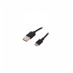 USB 2.0 laidas USB A ki&scaron;tukas, USB C ki&scaron;tukas 3m juodas &Scaron;erdis: Cu 480Mbps