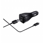 &bdquo;Samsung&ldquo; automobilio greitasis įkroviklis, 2 x &bdquo;MicroUSB&ldquo;, 2A, juodas