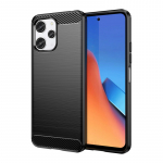 Lankstus anglies ra&scaron;to dėklas Xiaomi Redmi 12 Carbon Case - juodas
