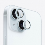 &bdquo;Evelatus&ldquo; &bdquo;Apple iPhone 15&ldquo; kameros objektyvo apsauga, &scaron;arvuota, mėlyna