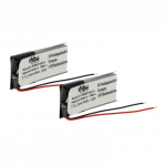 Belaidės ausinės su 2 baterijomis, pakeičiančios &bdquo;Jabra AHB371030PA&ldquo;, 73366-01, 70868-1 - 140 mAh 3,7 V ličio polimerų