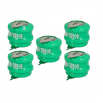 5x sagos formos baterijos, V80H tipo, 2 kontaktų, skirtos modeliams, saulės lempoms ir kt. - 80 mAh 2,4 V NiMH