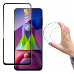 Wozinsky viso dangčio Flexi nano stiklo plėvelės grūdintas stiklas su rėmeliu Samsung Galaxy M51 Black