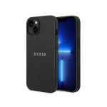 &bdquo;Guess Saffiano Strap&ldquo; dėklas, skirtas &bdquo;iPhone 14 Plus&ldquo; &ndash; juodas