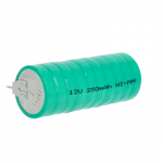 V250H tipo kolonėlės tipo akumuliatorius (10 elementų) su U formos litavimo skirtuku, Ni-MH, 12 V, 250 mAh