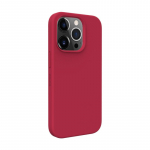 &bdquo;Evelatus Apple iPhone 14 Premium Magsafe&ldquo; mink&scaron;tas silikoninis dėklas, tamsiai raudonas