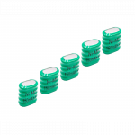 5x sagos formos baterijos, 5 tipo/V150H, skirtos modeliavimo saulės lempoms ir kt. - 150 mAh 6 V NiMH