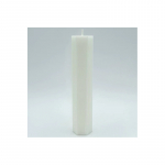 Baltic Candles "Lace Candle" Crystal stearin cylinder / burning time 38h (50x200mm) White