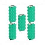 5x sagos formos baterijos, V80H tipo, 3 kontaktų, skirtos modeliams, saulės lempoms ir kt. - 80 mAh 6 V NiMH