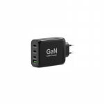 Lādētājs Port Power Delivery and Quick Charge 120W GaN USB-C & USB-A Black