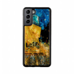 &bdquo;iKins&ldquo; dėklas, skirtas &bdquo;Samsung Galaxy S21+&ldquo;, kavinės terasos, juodas
