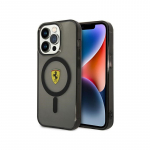Ferrari FEHMP14XURKK iPhone 14 Pro Max 6,7 colio juodas / juodas kietas dėklas Translucent Magsafe