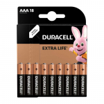 Baterijos - Duracell AAA Basic LR03 1.5V &scaron;arminės baterijos 18 pakuotė