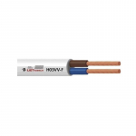 Kabelis Lietkabelis H03VV-F, 3 x 0,5 mm&sup2;, baltas, 50 m
