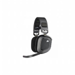Belaidės ausinės ant ausų Corsair HS80, juoda
