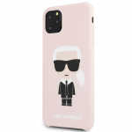 Karl Lagerfeld Apple iPhone 11 Pro Max Silicone Fullbody Ikonic Pink Pink