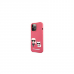 Karl Lagerfeld Apple iPhone 13 Pro Choupette Liquid Silicone Case Red