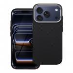 &bdquo;iPhone 16 PRO MAX&ldquo; dėklas, pagamintas i&scaron; Kevlaro ir suderinamas su &bdquo;MagSafe&ldquo; jungtimi, juodas