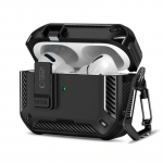 &bdquo;Tech-Protect&ldquo; ausinės &bdquo;Apple AirPods Pro 3 Carbonox Magsafe&ldquo;, juodos