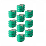 10 vnt. sagos formos baterijų, 3 tipo / V150H, 3 kontaktų, skirtų modeliams gaminti, saulės baterijoms ir kt. - 150 mAh