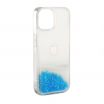 &bdquo;iLike Apple iPhone 11&ldquo; silikoninis dėklas, vandens spalvos, blizgučiais, mėlynas