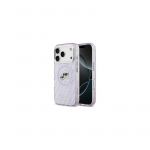 Karl Lagerfeld Apple iPhone 17 Pro silikoninis dėklas su Magsafe KC Heads logotipu, violetinis