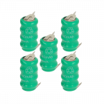 5x sagos formos baterijos, V40H tipo, 3 kontaktų, skirtos modeliams, saulės lempoms ir kt. - 40 mAh 4,8 V NiMH
