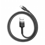 Baseus LAIDAS &bdquo;LIGHTNING&ldquo; Į USB 2M / PILKAS / JUODAS CALKLF-CG1