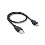 USB kabelis miniUSB juodas HQ