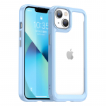 Outer Space Case iPhone 14 Plus kietas dangtelis su gelio rėmeliu mėlynu