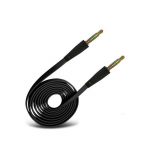 Audio adapteris SLIM 3,5mm į 3,5mm (p-p) juodas