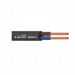 Kabelis Lietkabelis H03VV-F, 2 x 0,75 mm&sup2;, juodas, 25 m
