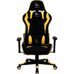 Gembird GC-SCORPION-05X Gaming chair "SCORPION" black and yellow fabric armchair with yellow eco-leather accents