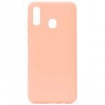 &bdquo;Evelatus&ldquo; &bdquo;Samsung Galaxy A20E&ldquo; nano silikoninis dėklas, mink&scaron;tas lietimui, smėlio spalvos