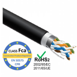 Kompiuterių tinklo kabelis LAN, PRO BASE, CAT6 FTP, vidaus/lauko instaliacijai, 305 m