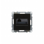 Juodas RJ45 UTP 6A lizdas Legrand SUNO 721454