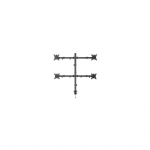 Gembird MA-D4-01 Adjustable desk 4-display mounting arm (rotate tilt swivel) 13"-32" up to 10kg per screen