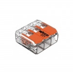 3 kontaktų gnybtas 221-413 1 vnt. Plonos gyslos laidininkas: 0,14 4 mm&sup2; / 24 12 AWG