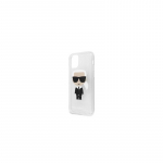 Karl Lagerfeld Apple iPhone 11 Pro MAX blizgus ikoni&scaron;kas dėklas sidabrinis
