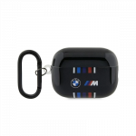 BMW BMAP222SWTK AirPods Pro 2 gen dangtelis juodas / juodas kelių spalvų linijos