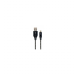 Gembird USB ki&scaron;tukas - Micro USB ki&scaron;tukas Auk&scaron;čiausios kokybės medvilninis pintas 2m juodas / baltas