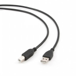 USB kabelis 2.0 AM-BM 1m / juodas